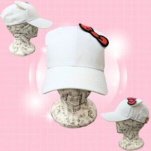 Hello Kitty 3D Baseball Cap Hat Sanrio Adjustable Kawaii Minimal Streetwear NWT